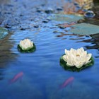 6pcs Floating Plants Water Lily Artificial Lotus Flower Leaf Pond Garden Decor