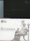 Great Britain 5-coin Silver Proof Britannia Set 2013 In Case Nice  some Tone 