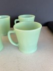 Fire King Jadeite Mug Set 4 Anchor Hocking Glass Vintage Usa Good
