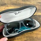 Ray-ban Sunglasses Justin Rb 4165 852 88 Rubber Black   Grey Frame W  Gray Fade