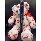 Fiesta Cuddle Bear Jacquard Heart Print 18  Beanbag Bottom 2000   sold As It Is   