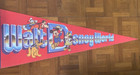 Vintage 1980s Walt Disney World Mickey Minnie Felt Pennant Collectible Rare