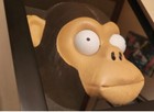 Extremely Rare Banksy Street Art Monkey   Chimp Mask From Exit At The Gift Shop