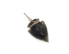 Black Obsidian Arrowhead Pendant Necklace With Cord And Velvet Pouch Native