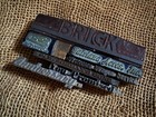 Vtg Wood Metal   Lead Blocks Engraving Letterpress Old Printing Shop 6ea