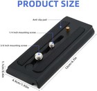 Quick Release Plate For Tripod  Universal Camera Mounting Plate With 1 4    3 8 