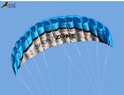 New 2 5m Dual Line Parafoil Parachute Stunt Sport Beach Outdoor Toys Blue Kite