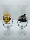 Hard Rock Cafe Hurricane Glasses  Lot Of 7 Kona Los Angeles Vegas San Antonio Pr