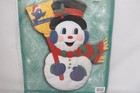 Vintage Bucilla  snowman  Felt Christmas Wall   Door Hanging -  84139 Kit New