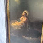 Jesus Christ In The Garden Of Gethsemane Christian Bible Framed Print Wall Art