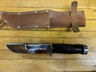 Ww2 Cattaraugus 225q Quartermaster Knife With Leather Sheath