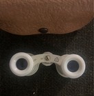 Vintage Opera Glasses 2 5x White Binoculars With Case Collectible