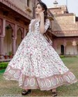 Indian Women Ethnic Women s Rayon Anarkali Style Printed Ethnic Kurti Kurta