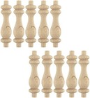 Hevstil 10pk 3  Unfinished Wood Baluster Spindles For Crafts furniture   3  Leng