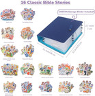16 Pack Felt Board Bible Stories Set  Flannel Board Stories With A Multi-functio