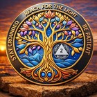     2 Year Aa Sobriety Coin  Super 3d Alcoholics Anonymous Token Two Years Sober