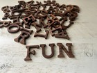 1  Solid Walnut Wood Letters Small Alphabet Pick Your Letter Paddle Tramps Diy