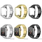 Metal Iwatch Band Strap Tpu Case For Apple Watch Series 6 5 4 3 2 1 Se 38 - 44mm