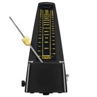 Lekato Mechanical Metronome Vintage Music Timer Copper Tempo Piano Guitar Black