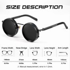 Polarized Round Sunglasses Nd9 Adjustable Dimming Retro Fishing Uv400 Shades