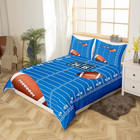  Football Bedding Set Twin Size Kids American Twin  no Comforter  Multi 19