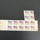 Us Scott 2528 Booklet With Foldover Miscut Resulting In Two Imperf Pairs Efo