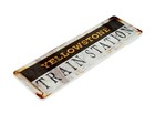 Tin Sign Yellowstone Train Station Sign Street Sign Rustic Metal Sign D389