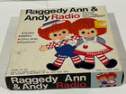 Vintage 1973 Raggedy Ann   Andy Portable Solid State Radio In Original Box Nos