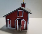 Breyer Stablemates Red Barn 2 Stall Horse Stable Lot Accessories