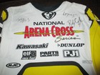 Vintage 1990s National Arena Cross Motorcross Jersey Shirt With 3 Autographs