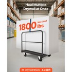 Uimoso Heavy-duty Drywall Cart Dolly 1800 Lbs Capacity 2-in-1 Steel 4 Handrails