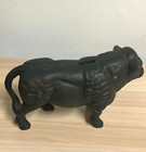 Antique Vintage Cast Iron 10  Buffalo Bison Coin Bank