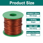 16 Awg Magnet Wire  1 Lb Magnetic Coil Wire 180c 356f 