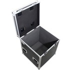 Prox Xs-utl4 Utility Flight Case W  Black Laminate 4  Casters W  Caster Dishes