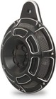 Black Cnc Beveled Horn Cover For Harley Big Twin Flhr Touring Road King 91-19