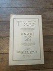 Opera Program San Carlo Grand Company 1934 Book Rare Vtg 
