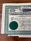Massachusetts 1908 Oxford Linen Mills Stock Certificate 1 Share Very Heavy Wear
