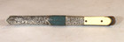 Qing Dynasty Chinese Or Tibetan Silver And Leather Mounted Trousse Knife C  1885