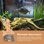Aquarium Mermaid Statue Resin Fish Tank Ornament Decoration