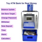 Toys Kids Talking Atm Machine Savings Piggy Bank With Timer And Clock  Silver