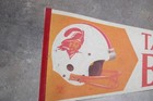 Vintage Football 1970 s Tampa Bay Buccaneers 2 Bar Full Size Pennant Rare 12x30 