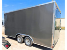 New 8 5x16 Enclosed Cargo Trailer  7  Interior  Ramp  Polycor Siding