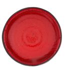 Richard Klein Red On Black Bowl Ceramic Vase Ikebana Flowers Handmade Vintage Gy