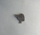Vintage Hopi   Navajo Silver On Silver Overlay Pin - Quail Bird - 1 3 8 