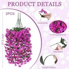 Artificial Bougainvillea Flowers Plants For Outdoors Decoration  2 Pcs Fuchsia
