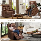 Heavy Lift Recliner With Heat Massage  Side Pockets And Usb Charging Ports