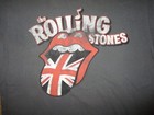 Rolling Stones T Shirt Retro Concert Union Jack British Flag Tongue Logo Medium