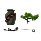 Tabletop Fountain Mini Waterfall Fit Indoor Relaxation Water Feature Fountain
