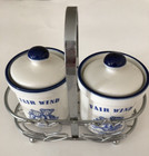 Set Of 2 Love Space With Design Lamanita 3  Condiment Jars Jam Made In England