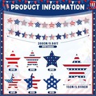 4 Pack 40ft Garland Decorations 250th Anniversary Red White And 4th Of July